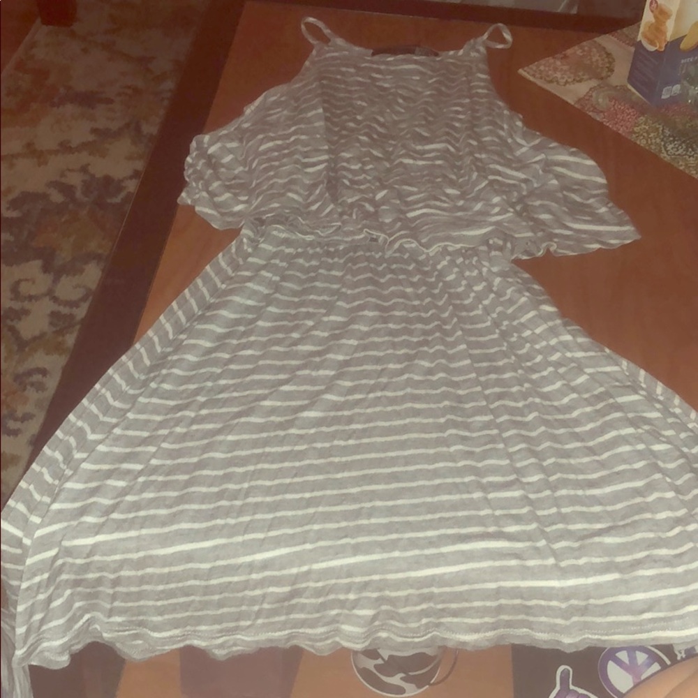 Striped casual dress